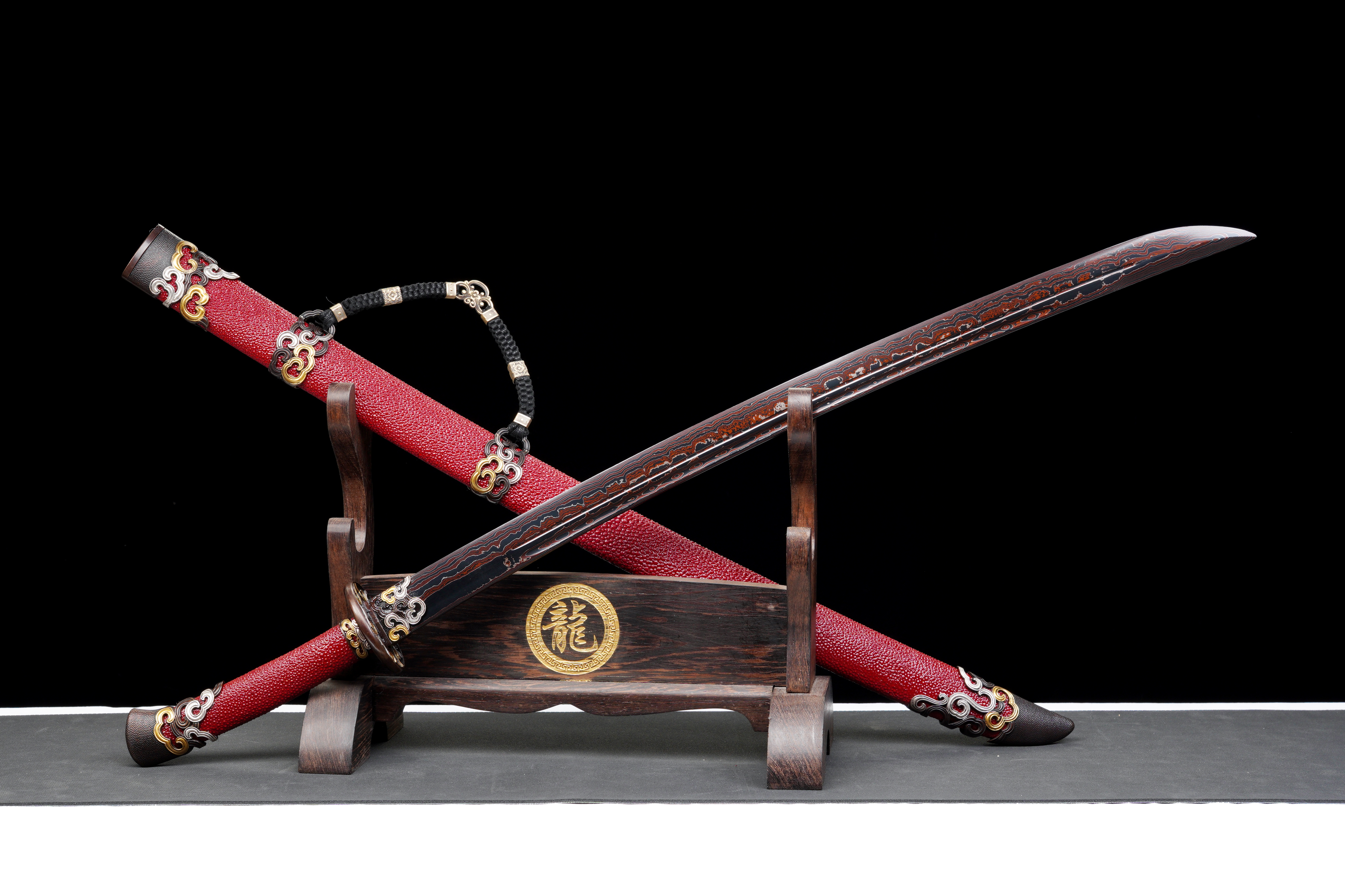 清腰刀一血煞】（未开刃） - 龙泉千龙刀剑厂