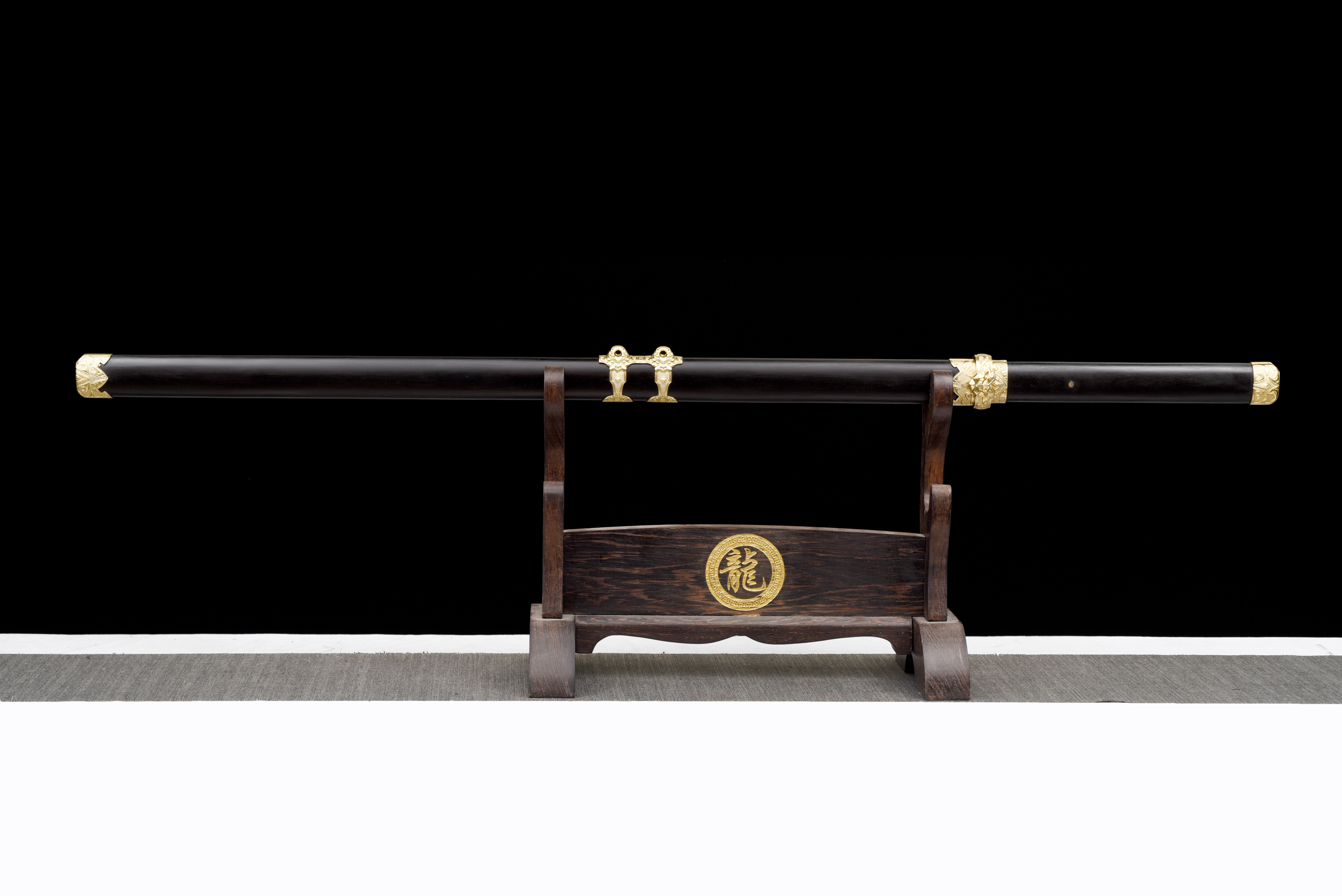 暹虎唐刀（乌木款）（特价）（未开刃） - 龙泉千龙刀剑厂