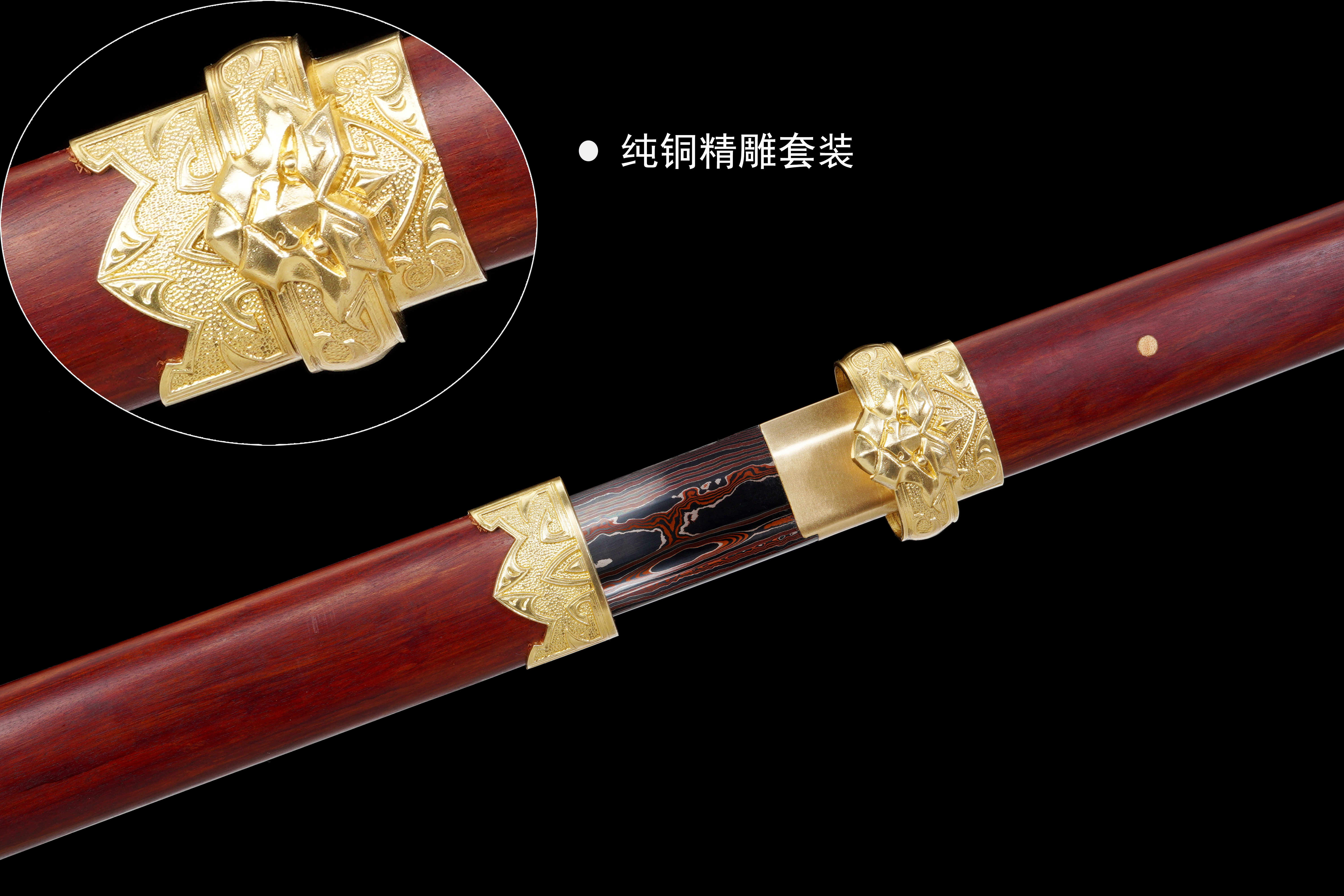 暹虎唐刀（低陨彩钢）（未开刃） - 龙泉千龙刀剑厂