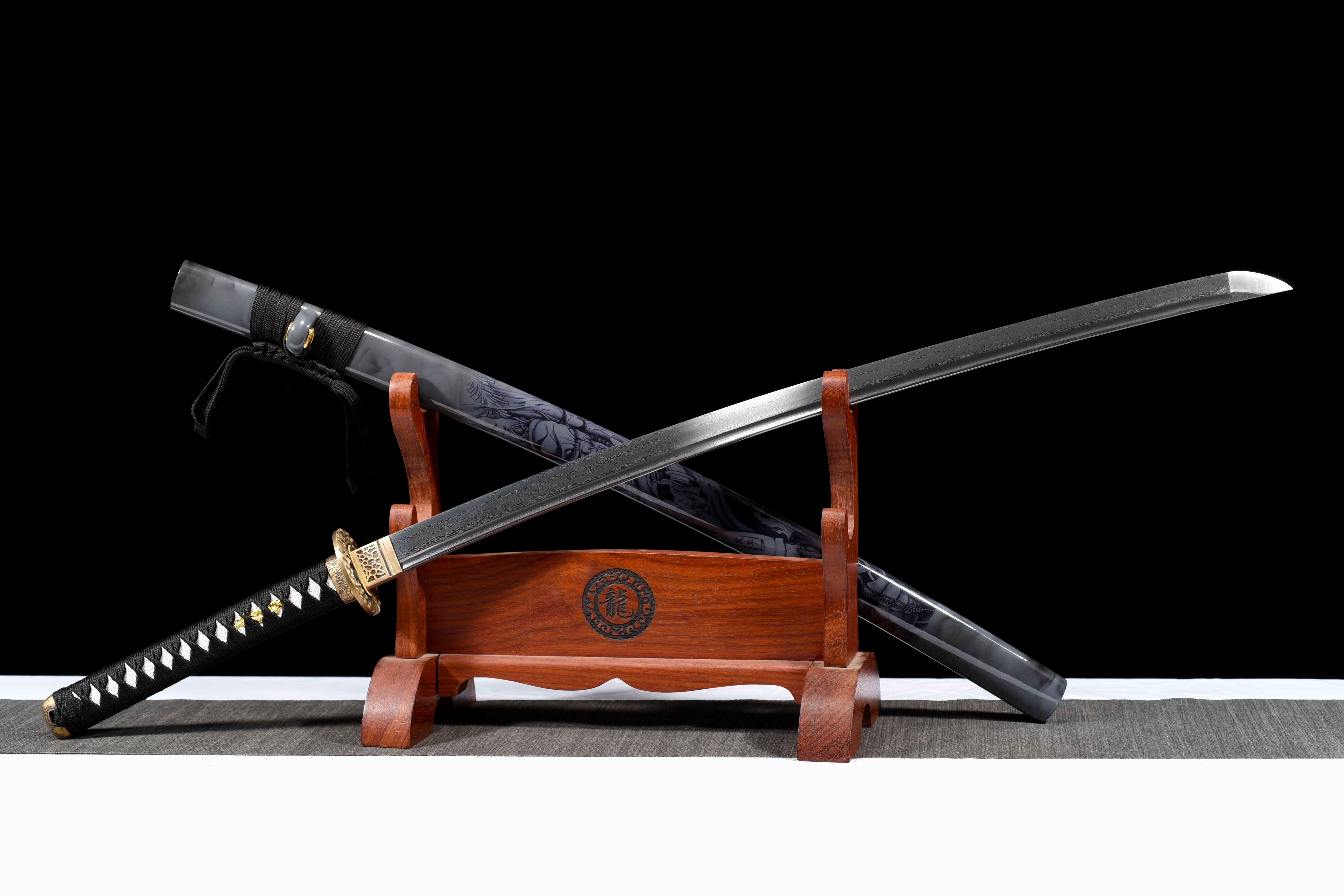 鬼面武士刀（未开刃） - 龙泉千龙刀剑厂