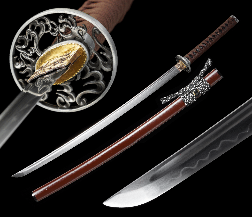 武士打刀—冥炎斩】(未开刃） - 龙泉千龙刀剑厂